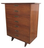 George Nakashima Mid Century Modern Design Origins Line Seven  Drawer Tall Chest